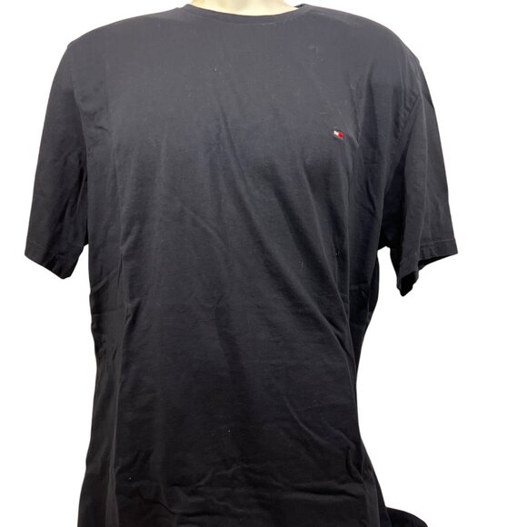 TOMMY HILFIGER navy blue cotton SS t shirt Men XXL - Picture 1 of 3